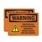 Signmission Photovoltaic System Provides With Symbol OSHA Warning Sign, Vinyl Decal, 10in W x 7in L, 2PK OS-2PACK-WS-D-710-L-12306 - alternate 1